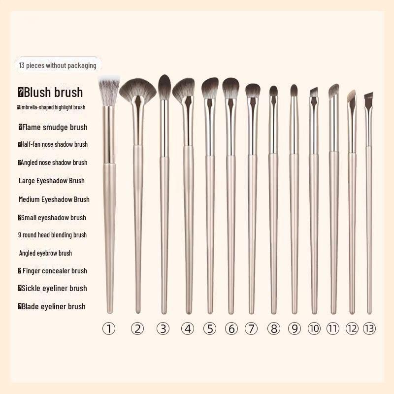 15-teiliges Lidschattenpinselset mit weichen Borsten: Ideal für Anfänger, enthält Pinsel für Nose Shadow, Smudge, Detail und Eyeliner.