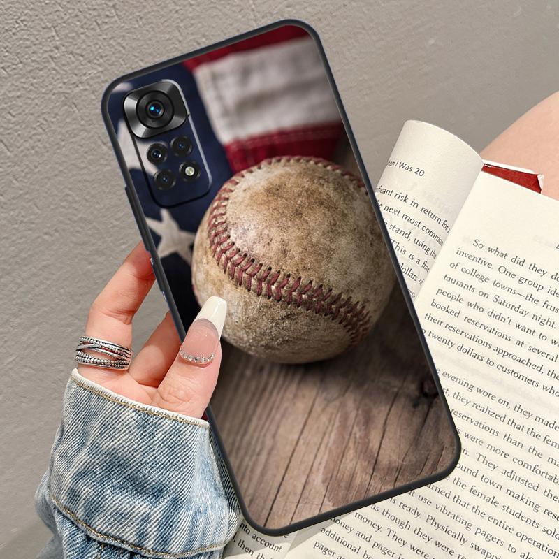 Love Baseball Sport Case For Xiaomi Redmi Note 10 Pro 8 9 10 11 12 Turbo 9S 10S 11S 12S Redmi 10C 9C 12C Funda