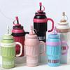 600ML Vacuum Cup Insulation Or Cooling Thermal Mug Cute Thermal Water Bottle  for Boys and Girls
