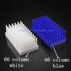 2pcs Lab 66/102column Plastic Test Stand Shelf Tube Rack 20 Holes Laboratory White Centrifuge Tubes Equipment Supplies