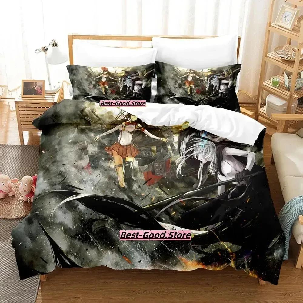 New Kantai Collection Bedding Set Duvet Cover Sheet Printed Bed Set Pillowcase Bed Full Queen King Size Comforter Bedroom