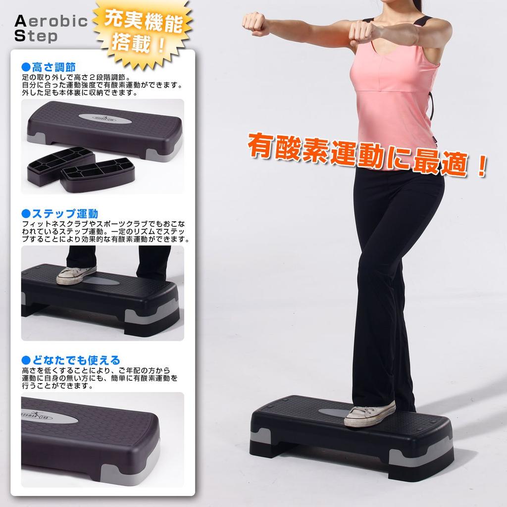 IRONMAN CLUB Aerobic Step, Black, 67.5L X 28.5W X 15H Cm, IMC-98