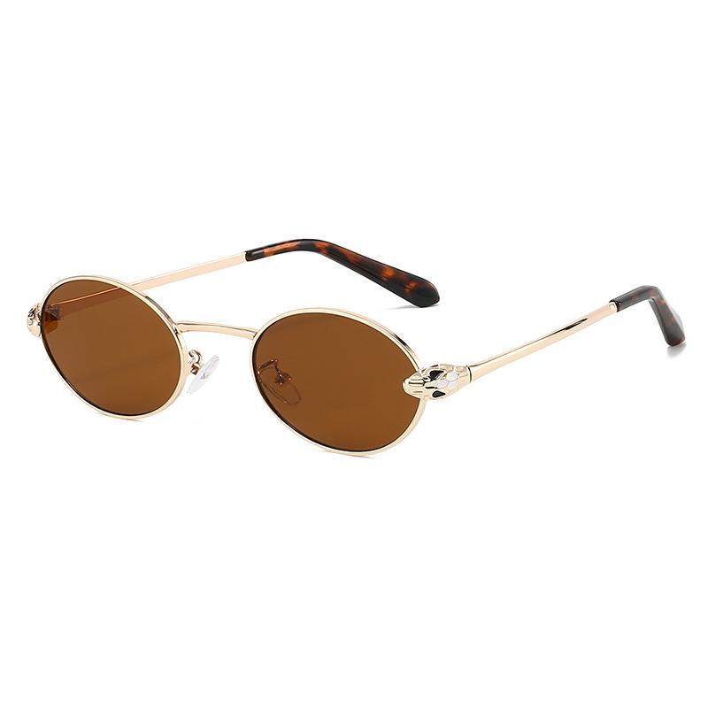 Retro 2025 Small Frame Metal Sunglasses - Unisex, Street Style, High-End UV Protection.
