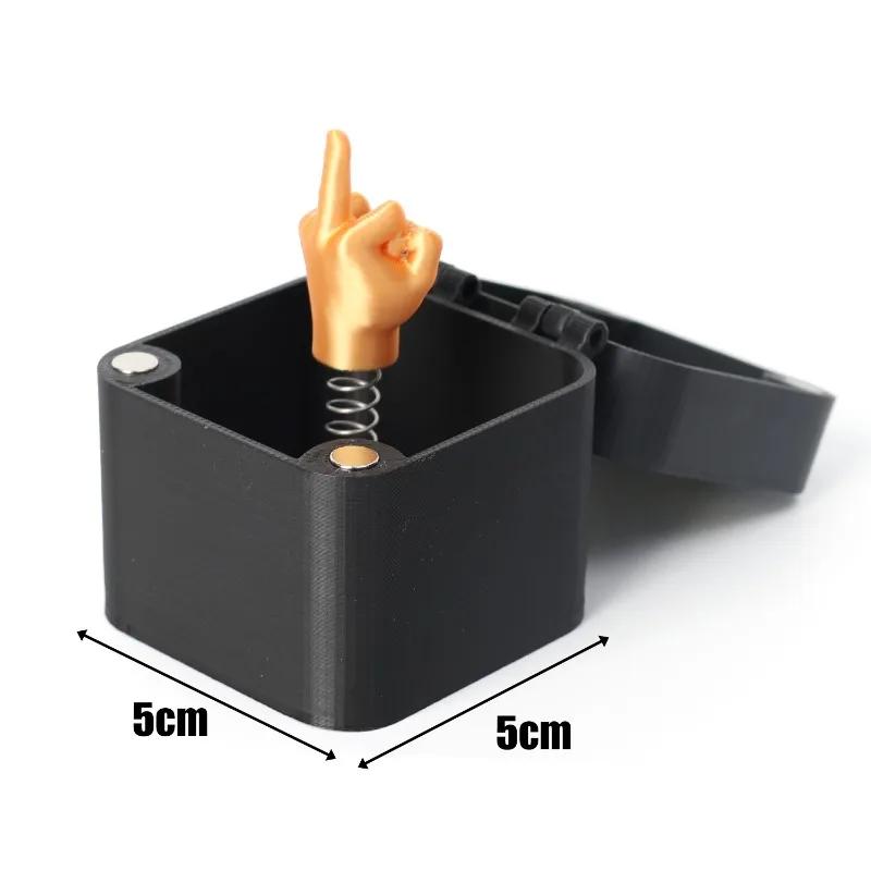 5/1x 3D Pop Up Middle Finger Gifts Boxes Middle Finger in A Box Fun Finger Surprise Gifts Christmas Party Decoration Fun Toys