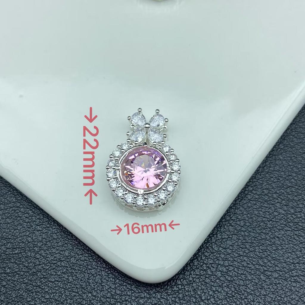 Four-Leaf Clover Magic Box Diamond Pendant: DIY Crystal Beading Jewelry Accessory with High Color Retention.