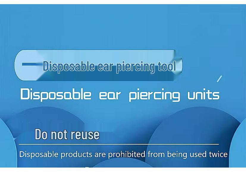 Disposable Anti-Allergy Ear Piercing Gun with Specific Earrings
