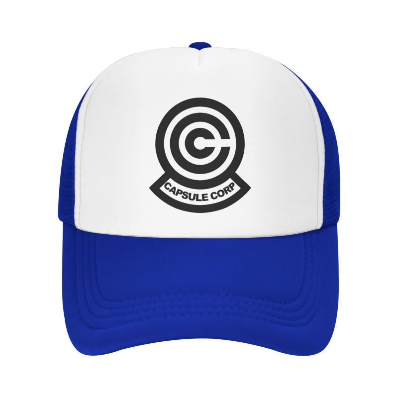 Capsule Corp Mesh Baseball Cap Unisex HipHop Snapback Caps Summer Breathable Sun Visor Hat Anime DBZ Trucker Adjustable Hats