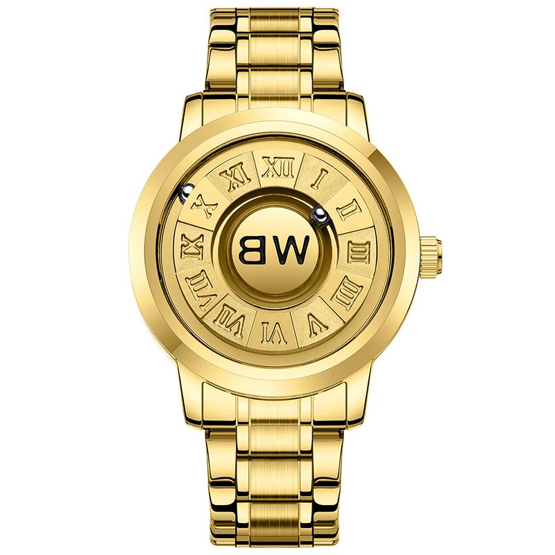 Men Wristwatches Top Brand Luxury Stainless Steel Band Creative Design Unique Men Quartz Watches
