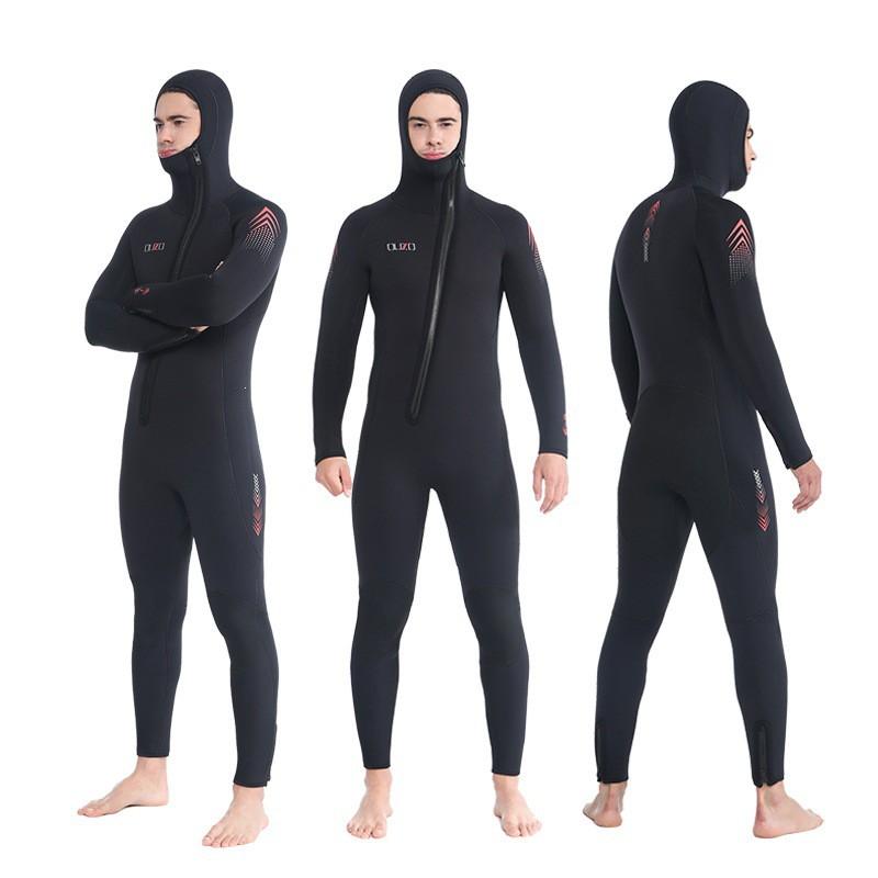 Mens 7mm Thick Neoprene Wetsuit Full Body Dive Suit Freediving Surfing Winter Swimming Warmth