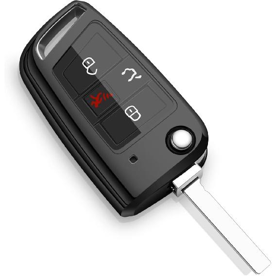 Car Key Fob Cover Compatible with Volkswagen VW GTI MK7.5 MK7 Flip Key Case Holder Protector Accessories    2018 2017 2016 2015