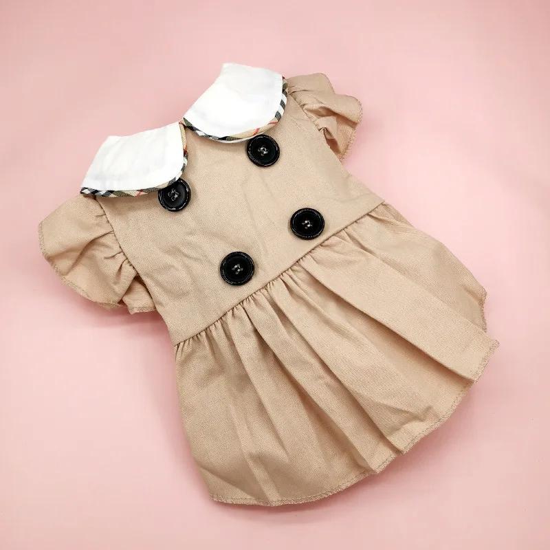 Trendy Dog Clothes Thin Spring Autumn Style Pet Cover Cat Clothes Decoration Skirt Small Dogs Cats