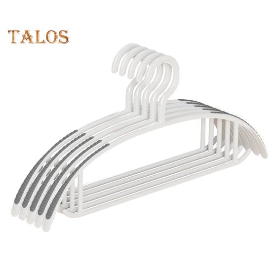 

5 шт. вешалки для одежды противоскользящая конструкция толстая большая структура отличная несущая способность защита от царапин бесшовные без деформации влажные сухие вешалки для брюк двойного назначения