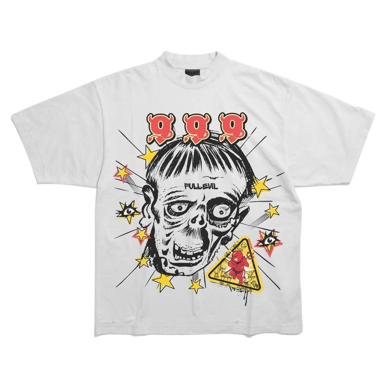New Unisex 999 Club Full Evil Skull Graphic Print Shirts and hoodies S-3XL XL