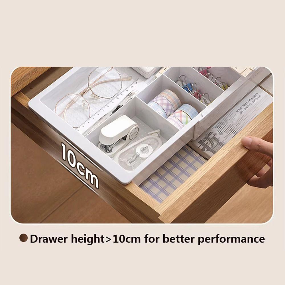 Plastic Telescopic Drawer Storage Container Adjustable Stackable Drawer Divider Organizer Durable Household