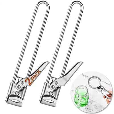 Apriscatole con pinza in acciaio inossidabile Apriscatole manuale multifunzionale regolabile Apriscatole per coperchi di barattoli e bottiglie Accessori da cucina Attrezzi
