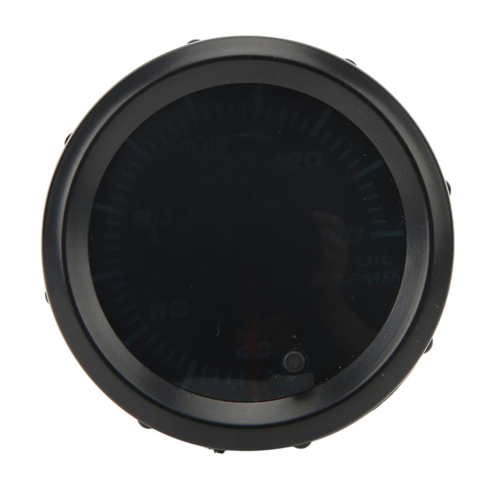 52mm Oil Temperature Gauge Thermometer with Sensor 40 Degrees C‑140 Degrees C Range 7 Color LED Backlight for Car