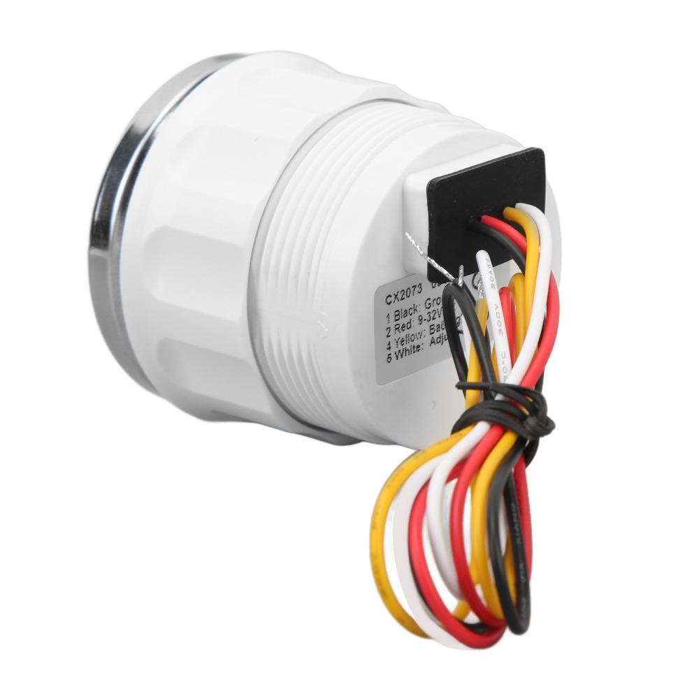 Waterproof Boat Voltmeter Colorful Backlight DC Voltage Gauge Pointer Voltage Gauge  RVs Use