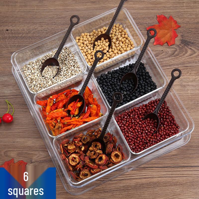 Plastic Six-Compartment Condiment Dispenser