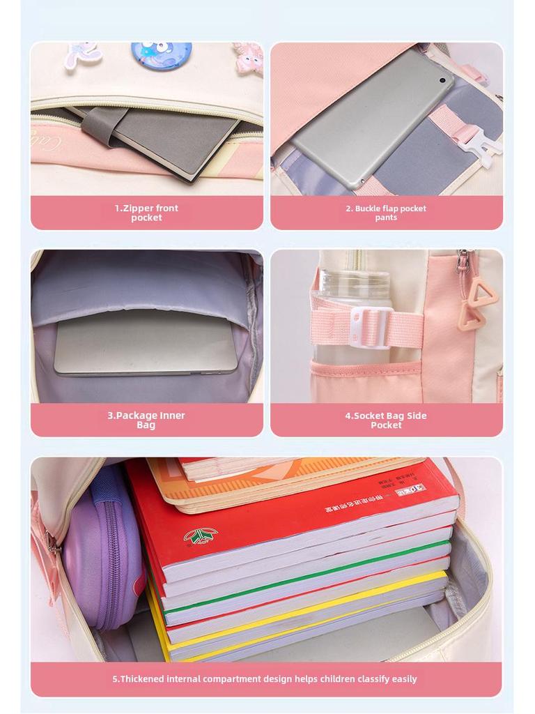 Trendy Large-Capacity Women's Backpack for Students - Ideal for Junior High School and Commuting