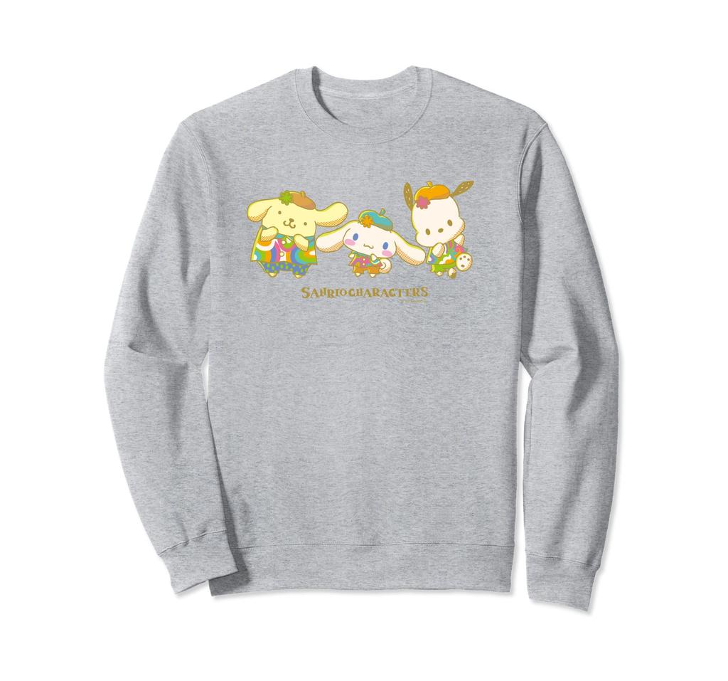 Pompompurin, Pochacco, Cinnamoroll, Pose [Recommended As a Valentine's Day Gift!] Sweatshirt
