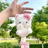 Cute Hellokitty Plush Doll Keychain Bag Charm For Girls
