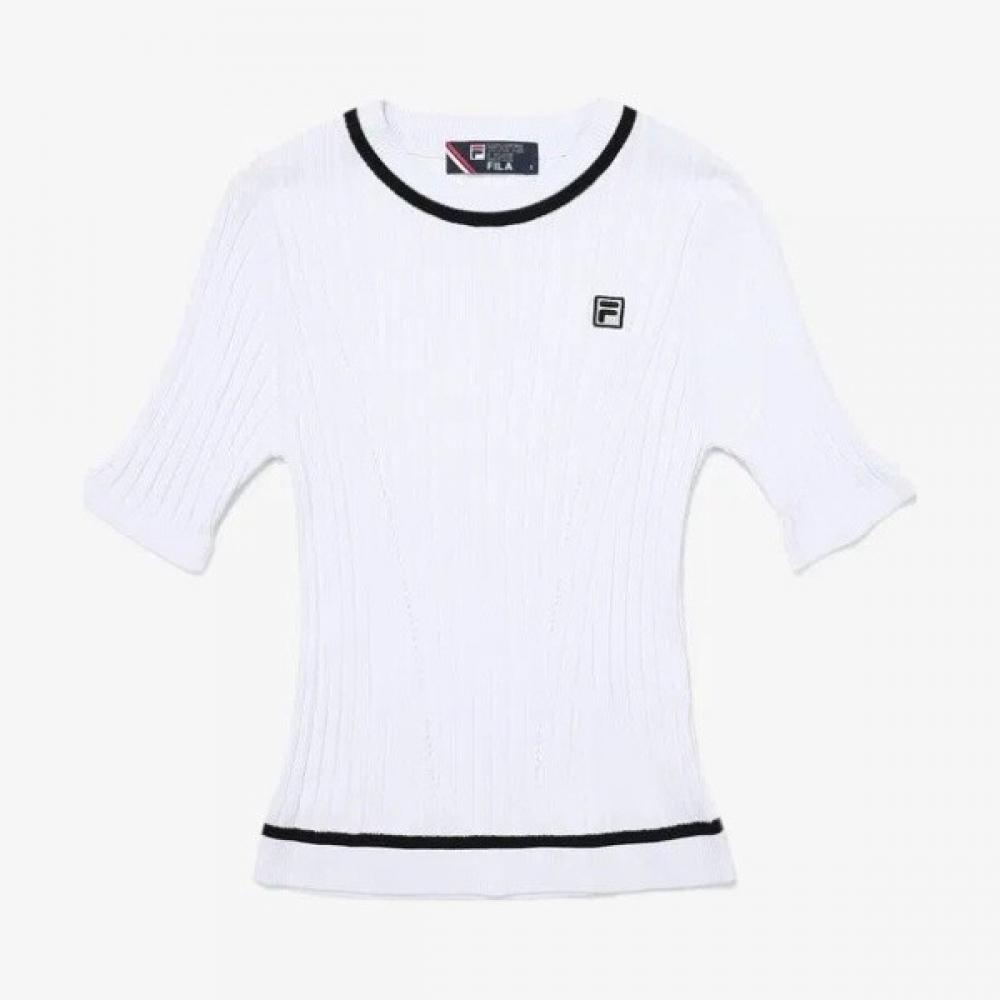 

Fila KniT Diagonal Round T shirT Fs2rsg2371fwhi 100(L)