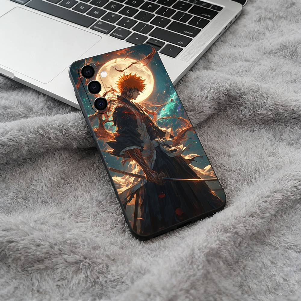 B-BLEACH  Soft Silicone phone Case for Samsung Galaxy A73/A71/A72/A70/A53/A52/A51 - Black