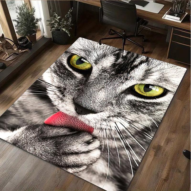 Cat Rug - Home carpet Office Decorative Carpet For Living Room Bedroom Door Mat Floor Rug Computer Chair Area Rug