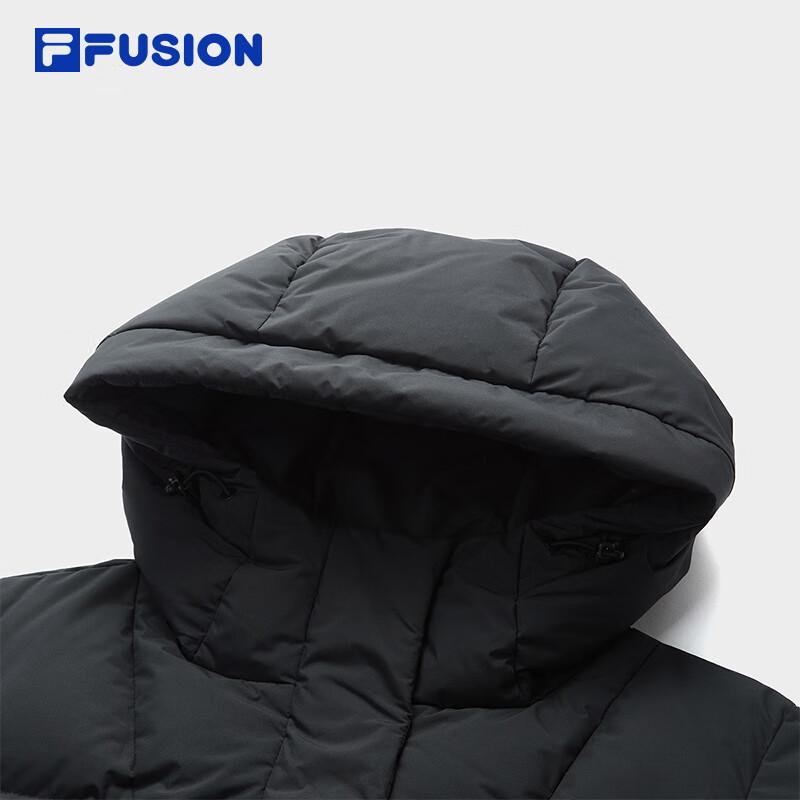 FILA FUSION Women's Hooded Loose Long Down Jacket