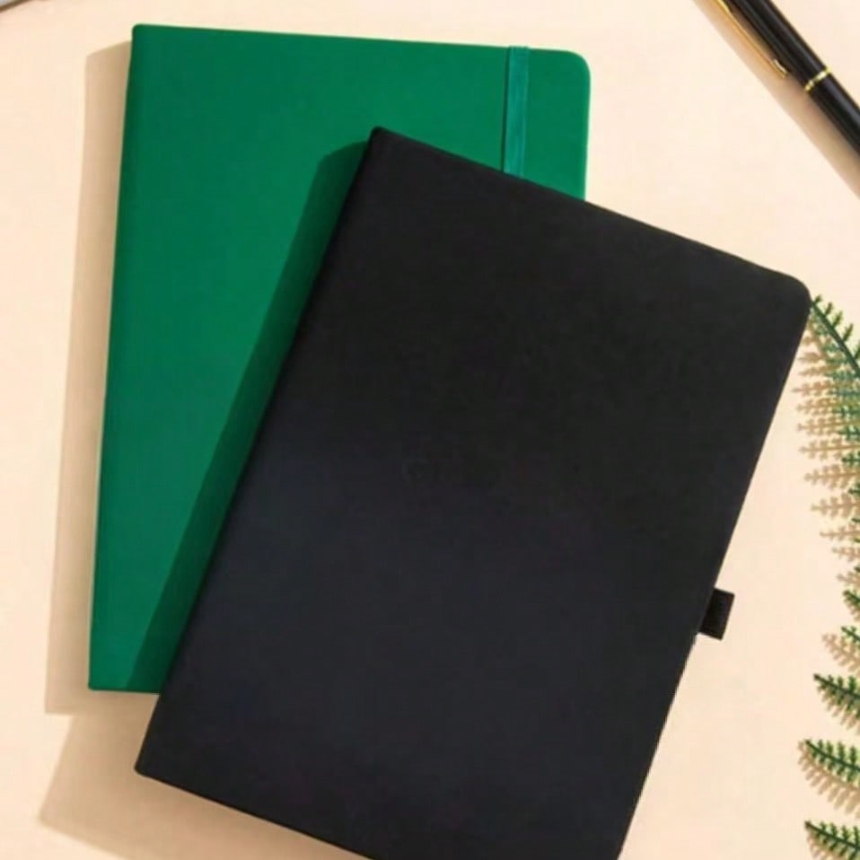 A5/A7 Hardcover Notebook Set - PU Leather Cover, 200 Pages/100 Pages, Suitable For School, University, Work, Travel - Lined Notebook, 