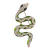 Popular Vintage Diamond Blue Snake Brooch Fashion Versatile Animal Pin Clothing Brooch Accessories