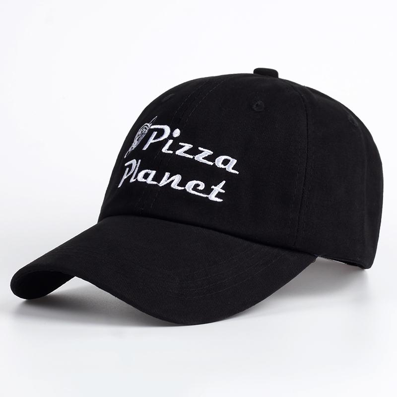 Nagelneue Pizza Planet Mütze Baseballkappe Stickerei Dad Hat Sommer Sonne Pizza Baumwolle Snapback Hip Hop Sportkappe pokemon bone