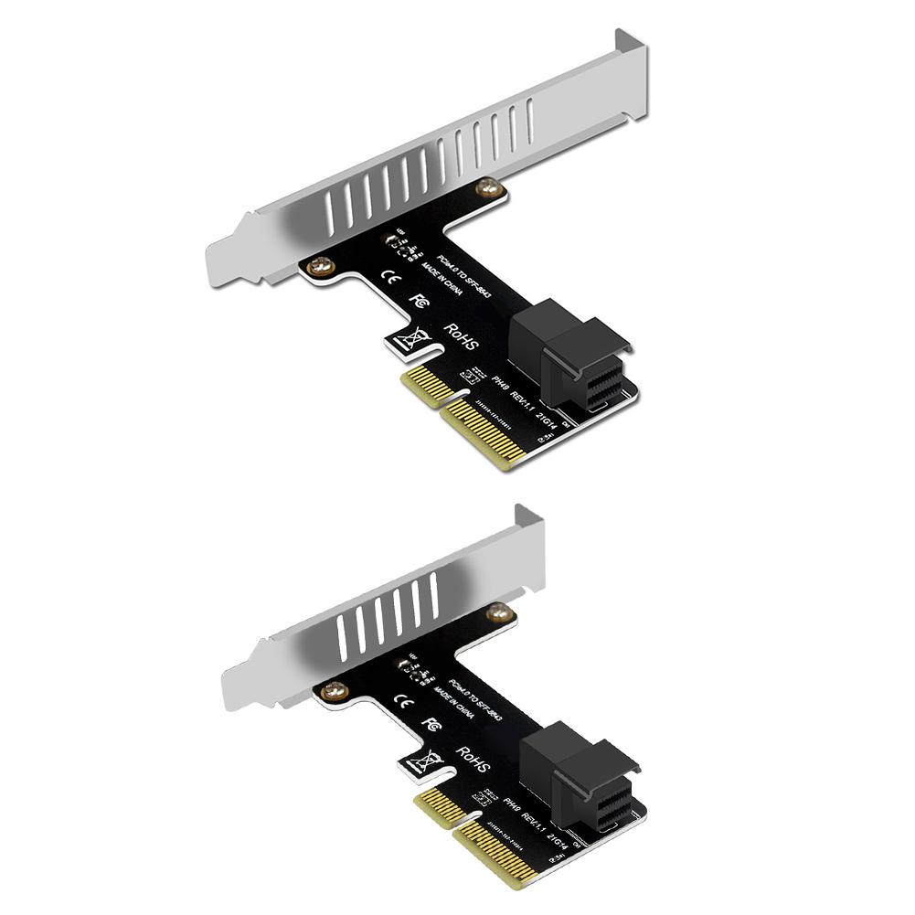 PCI E To SFF-8643 Adapter PCI-EX4/X8/X16 PCIE X4 To SFF8643 Expansion Card Solid State Drive Adapter