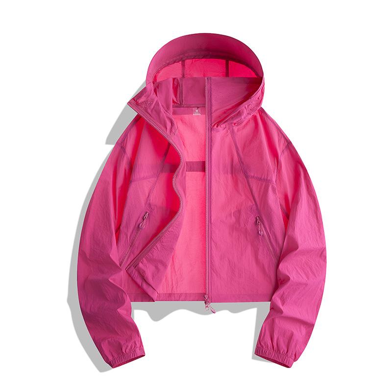 UPF10 + Men's and Women's General Outdoor Sunscreen Clothing UV Protection Ice Silk Cool Skin Breathable Thin Skin Clothing LOGO