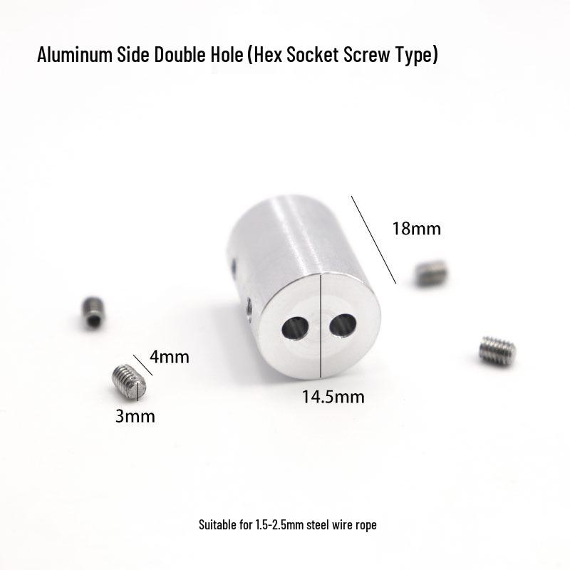 Adjustable Double Hole Steel Wire Rope Lock Connector