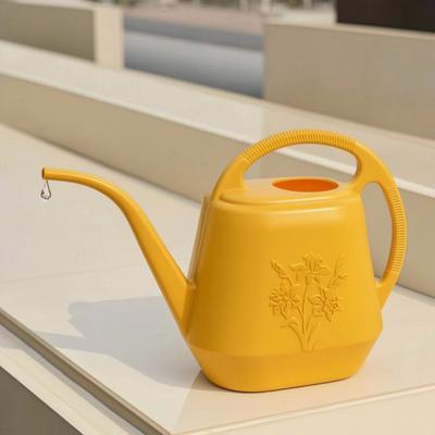 4L Kunststoff-Gießkanne mit langem Ausguss und ergonomischem Griff, Gießkanne für Zimmerpflanzen, für den Innen- und Außenbereich