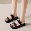 Thick-soled slippers women's summer wear fashionable and versatile new non-slip women's beach cool slippers