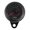 Universal 12V Vintage Motorcycle Tachometer Gauge LED Backlight Auto Accessory Black