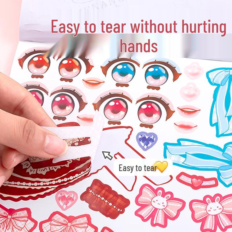 COOKSS Princess Dress-Up & Makeup Sticker Activity Book