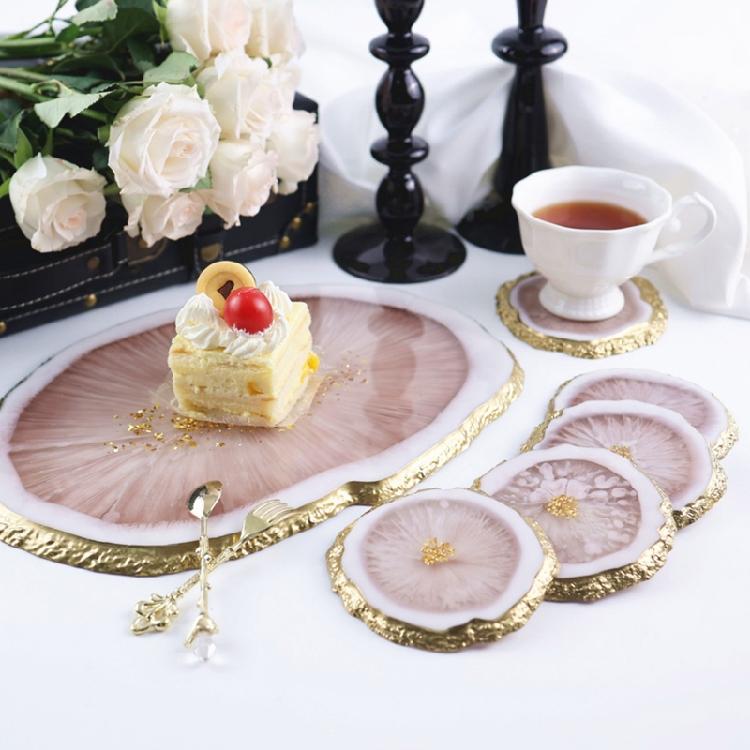 Resin Tray Molds Irregular Silicone Coasters Molds for DIY Cup Mat Home Decor