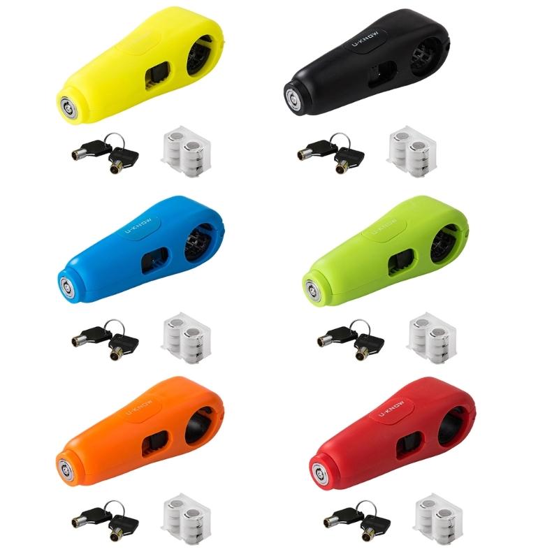 Motorcycles Lock, Anti Theft Grip-Lock,Security Locks for Throttle & Brake Handlebar,Lock Front Brake & Clutch