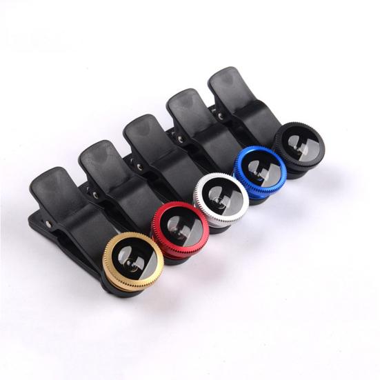 Kit Lenti 3 in 1 per Fotocamera Cellulare Fish Eye Macro Super Grandangolare con Clip