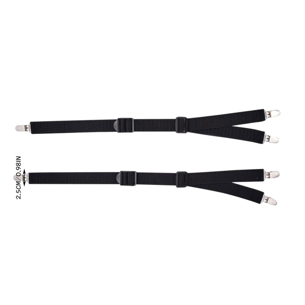 Hemdhalter Verstellbar Weich Und Glatt Elastisch Mit Nicht-Klemmen Perfekt Socke