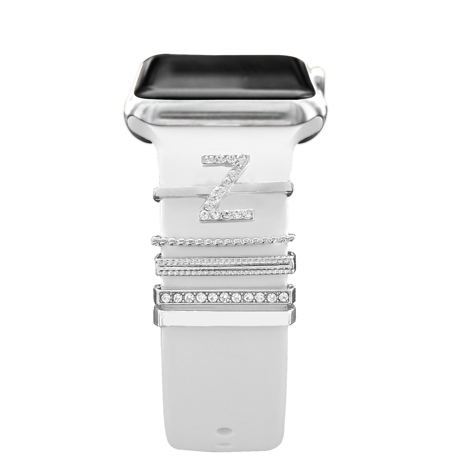 

Decoration For Apple watch band 9 8 7 6 se Diamond Jewelry Charms Accessories correa samsung/Huawei strap 20/22mm watch Bracelet