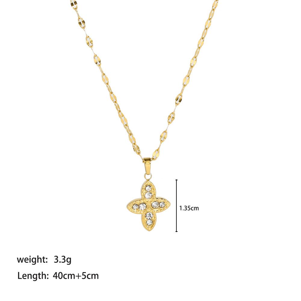 Золотой Цвет Нержавеющая Сталь Подвеска-Ожерелье  Дьявольский Глаз  Для Женщин Ссылочная Цепь Шарм Аксессуар