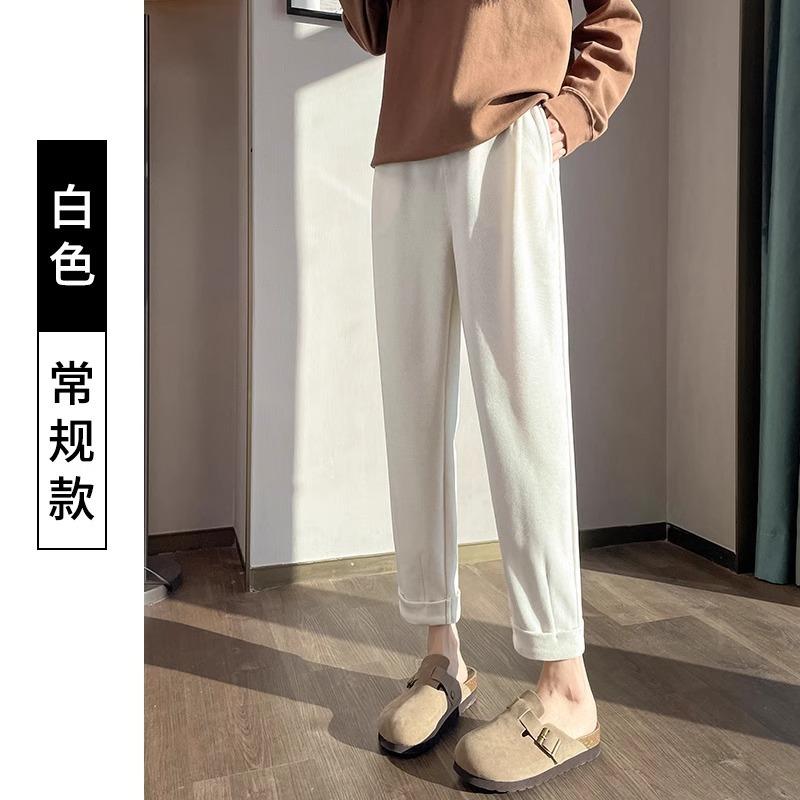 Black Pipe Harlan Pants Women's Spring and Autumn Clothes New Fat Mm Loose and Thin High Waist Straight Casual Radish Pants
