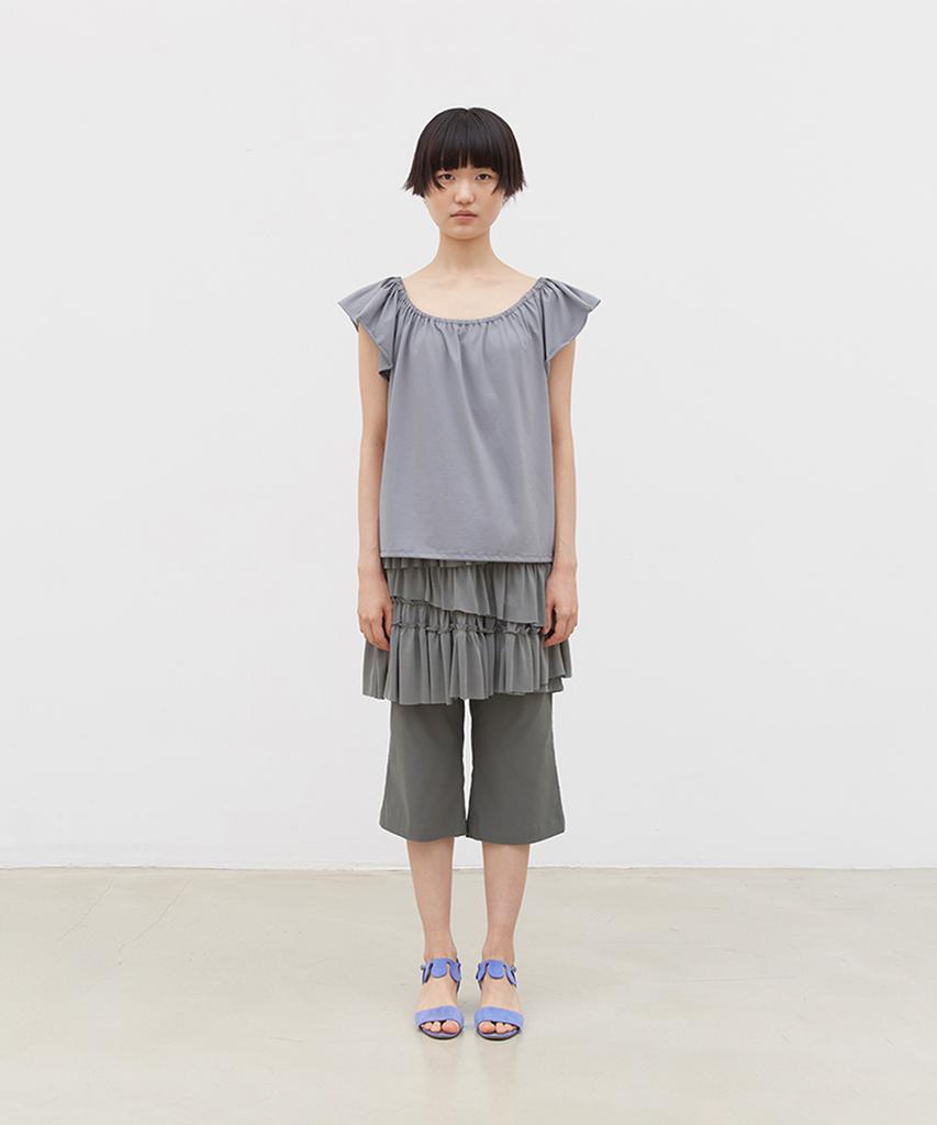 Koseumoseu Tab Capri Pants (Taupe)