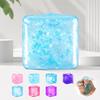 Ice Cube Squishy Fidget Toy For Stress Relief Anxiety Reduction Focus Enhancement Calming Sensory Play Slow Rising Squeeze