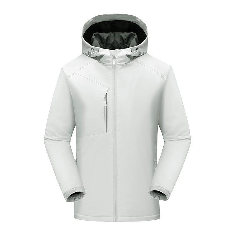 Men s Winter Velvet-Lined Waterproof Windproof Jacket - Warm Outdoor Sportswear. XL