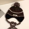 Cozy Chic Knitted Winter Hat For Women Featuring Colorful Pom Poms And Warmth
